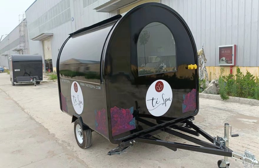 small trailer bar for bubble tea